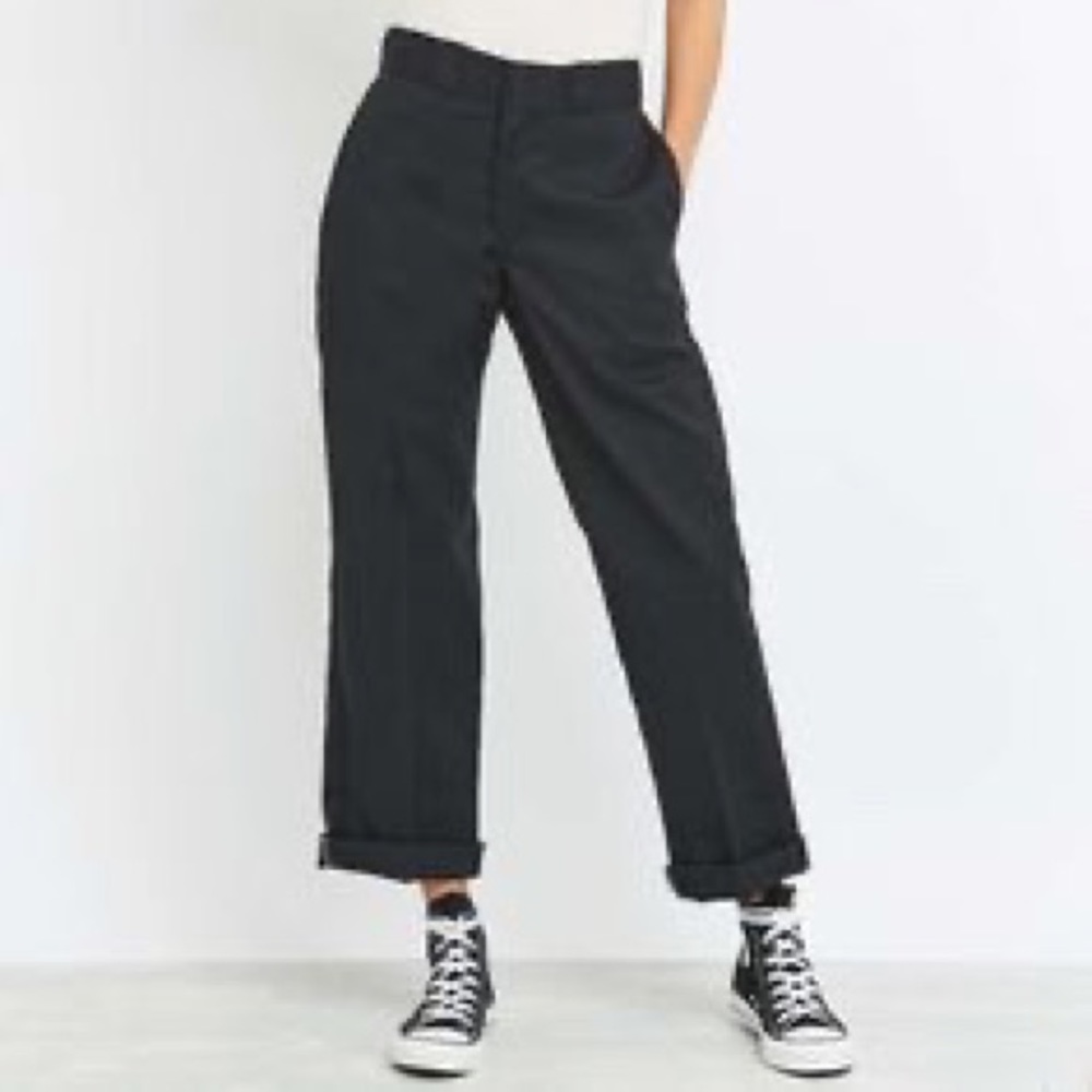 Lot of 2 Dickies Slacks Work Pants Cropped